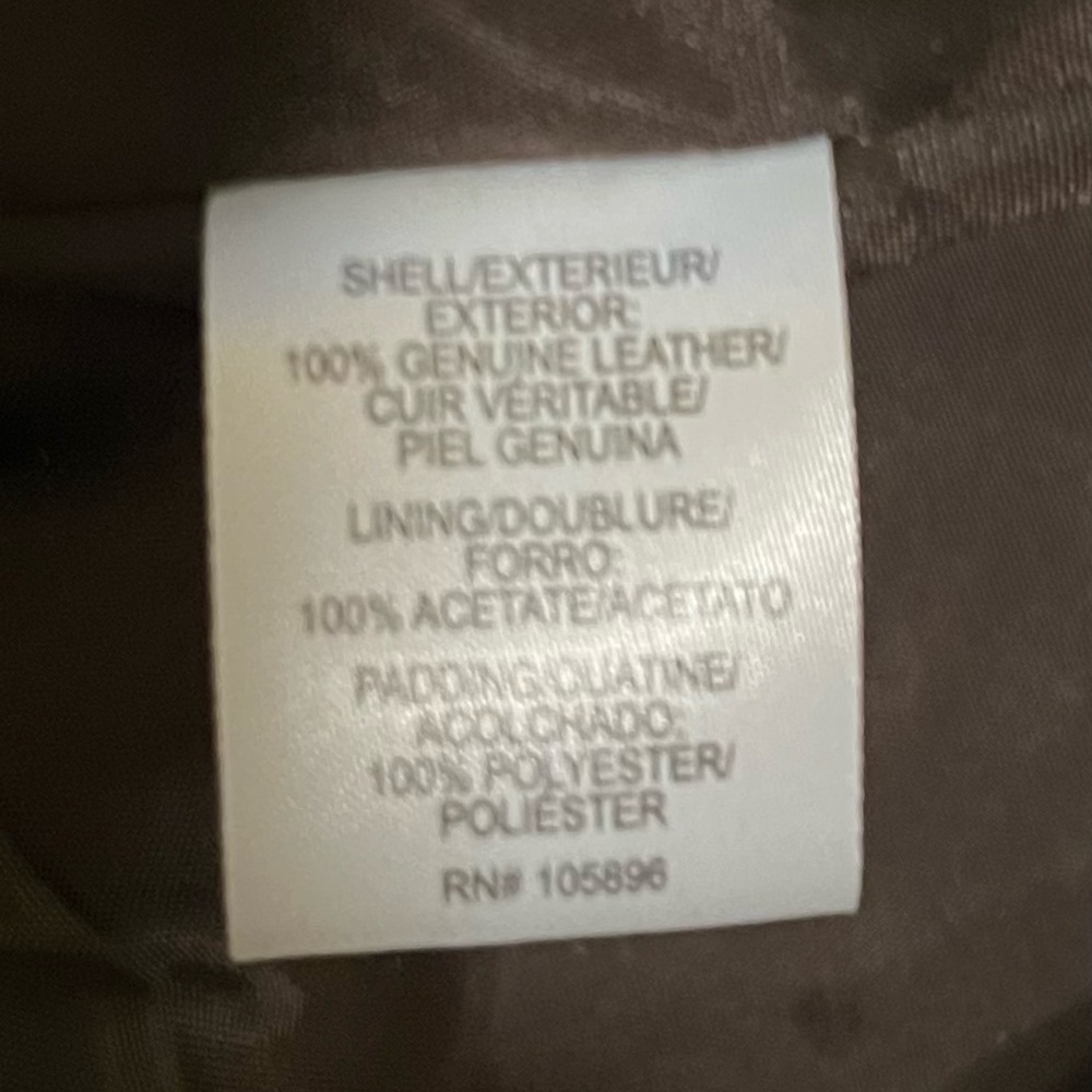 SOLD elsewhere. Worth NY Leather Moto Biker Jacket Mink Brown Quilted 4 SM $998 - Picture 8 of 8